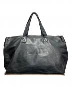 Y'sワイズ）の古着「レザーバッグ」｜ブラック