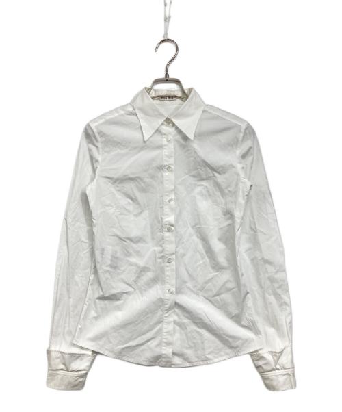 MIU MIU（ミュウミュウ）MIU MIU (ミュウミュウ) 長袖シャツ ホワイト サイズ:36の古着・服飾アイテム