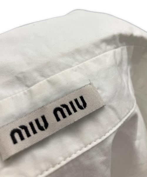 MIU MIU（ミュウミュウ）MIU MIU (ミュウミュウ) 長袖シャツ ホワイト サイズ:36の古着・服飾アイテム
