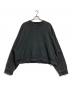 ENTIRE STUDIOS（エンタイアスタジオ）の古着「フェードvガゼットショートスウェット」｜ブラック