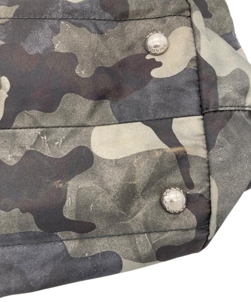 PRADA（プラダ）PRADA (プラダ) カモフラ柄トートバッグ グリーン×ブラックの古着・服飾アイテム