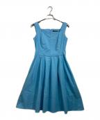 FOXEY NEWYORKフォクシーニューヨーク）の古着「ノースリーブワンピース」｜スカイブルー