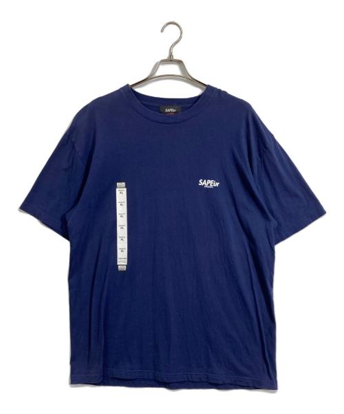 SAPEur（サプール）SAPEur (サプール) プリントカットソー ネイビー サイズ:XLの古着・服飾アイテム