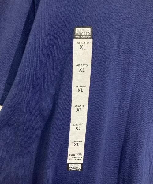 SAPEur（サプール）SAPEur (サプール) プリントカットソー ネイビー サイズ:XLの古着・服飾アイテム