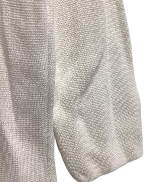 Salvatore Ferragamo（サルヴァトーレ フェラガモ）Salvatore Ferragamo (サルヴァトーレ フェラガモ) 7分丈ニットカーディガン ホワイト サイズ:Sの古着・服飾アイテム