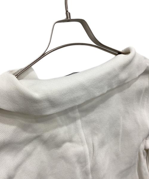 Salvatore Ferragamo（サルヴァトーレ フェラガモ）Salvatore Ferragamo (サルヴァトーレ フェラガモ) 7分丈ニットカーディガン ホワイト サイズ:Sの古着・服飾アイテム