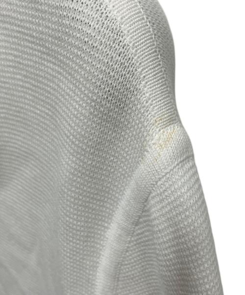 Salvatore Ferragamo（サルヴァトーレ フェラガモ）Salvatore Ferragamo (サルヴァトーレ フェラガモ) 7分丈ニットカーディガン ホワイト サイズ:Sの古着・服飾アイテム