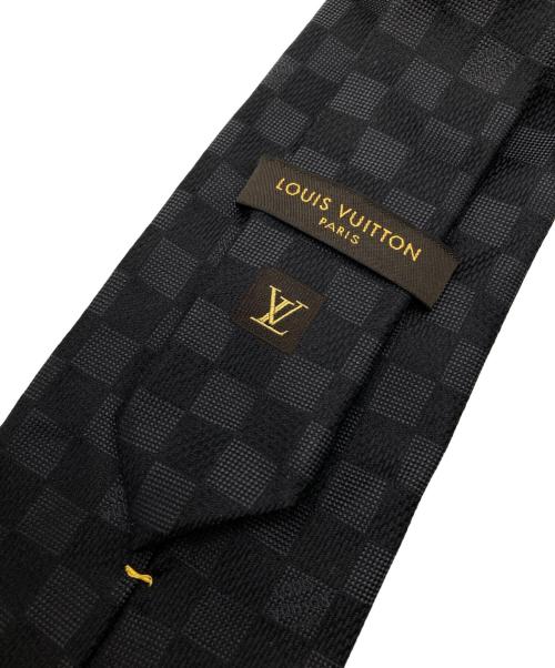 LOUIS VUITTON（ルイ ヴィトン）LOUIS VUITTON (ルイ ヴィトン) ダミエネクタイ ブラック サイズ:なし（実寸サイズをご確認ください）の古着・服飾アイテム