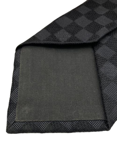 LOUIS VUITTON（ルイ ヴィトン）LOUIS VUITTON (ルイ ヴィトン) ダミエネクタイ ブラック サイズ:なし（実寸サイズをご確認ください）の古着・服飾アイテム