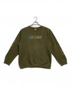 stussyステューシー）の古着「プリントスウェット」｜グリーン