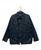DESCENDANTディセンダント）の古着「コットンツイルミリタリージップジャケット」｜ブラック