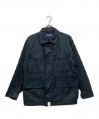 DESCENDANTディセンダント）の古着「コットンツイルミリタリージップジャケット」｜ブラック