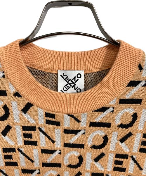 KENZO（ケンゾー）KENZO (ケンゾー) MONOGRAM DRESS/モノグラムドレス オレンジ サイズ:XSの古着・服飾アイテム