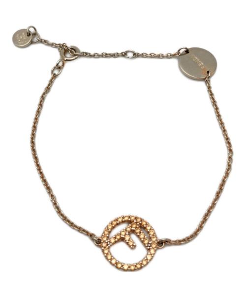 FENDI（フェンディ）FENDI (フェンディ) Fロゴモチーフ ブレスレット ゴールドの古着・服飾アイテム