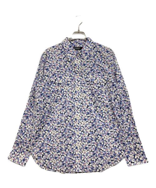 LAUREN RALPH LAUREN（ローレンラルフローレン）LAUREN RALPH LAUREN (ローレンラルフローレン) 花柄シャツ ラベンダー サイズ:Mの古着・服飾アイテム