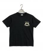 STUDIO D'ARTISANステュディオダルチザン）の古着「プリントカットソー」｜ブラック