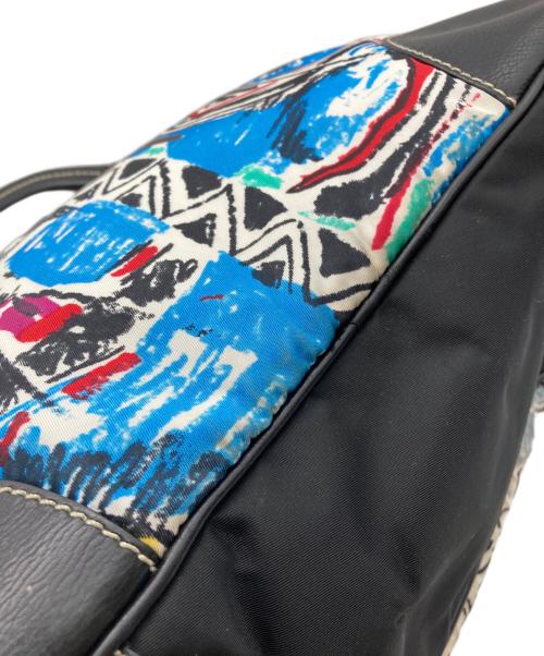 PRADA（プラダ）PRADA (プラダ) 三角ロゴナイロンレザートートバッグ マルチカラーの古着・服飾アイテム