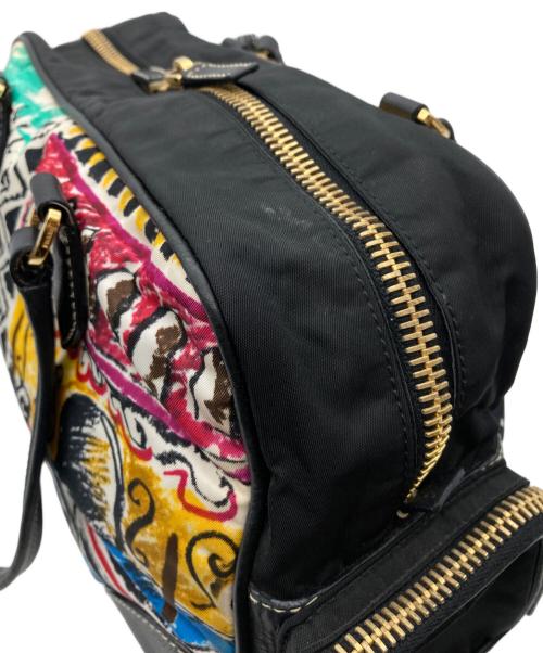 PRADA（プラダ）PRADA (プラダ) 三角ロゴナイロンレザートートバッグ マルチカラーの古着・服飾アイテム