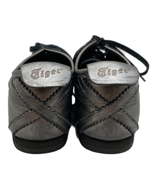 Onitsuka Tiger（オニツカタイガー）Onitsuka Tiger (オニツカタイガー) レザースニーカー メタリックグレー サイズ:25.5cmの古着・服飾アイテム
