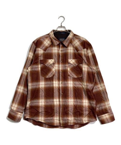 PENDLETON（ペンドルトン）PENDLETON (ペンドルトン) フランネルウエスタンシャツ ブラウン サイズ:XLの古着・服飾アイテム