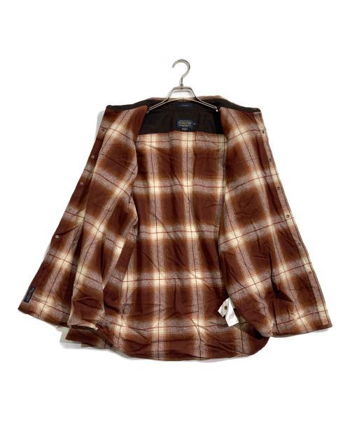 PENDLETON（ペンドルトン）PENDLETON (ペンドルトン) フランネルウエスタンシャツ ブラウン サイズ:XLの古着・服飾アイテム