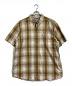 CarHarttカーハート）の古着「半袖チェックシャツ」｜ブラウン