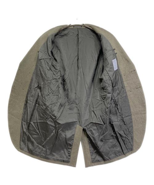 Yohji Yamamoto pour homme（ヨウジヤマモト プールオム）Yohji Yamamoto pour homme (ヨウジヤマモト プールオム) ニット切替ダブルコート モスグリーン サイズ:2の古着・服飾アイテム