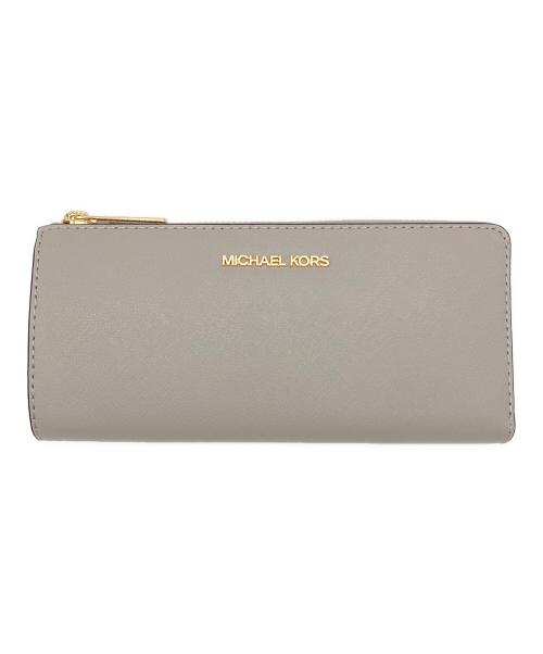 MICHAEL KORS（マイケル・コース）MICHAEL KORS (マイケルコース) ジェットセット トラベルウォレット グレーの古着・服飾アイテム