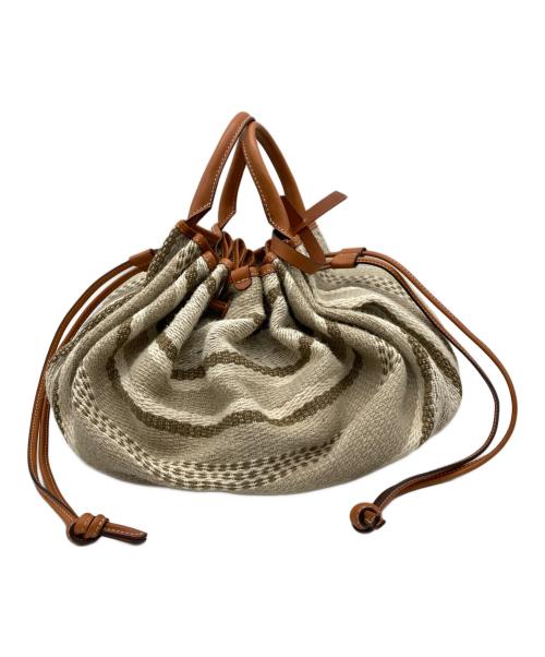 mica della valle（ミカ デラ ヴァッレ）mica della valle (ミカ デラ ヴァッレ) トートバッグ ベージュの古着・服飾アイテム