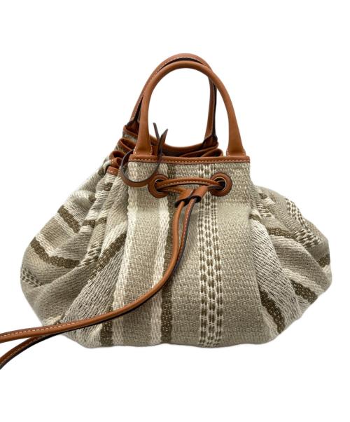 mica della valle（ミカ デラ ヴァッレ）mica della valle (ミカ デラ ヴァッレ) トートバッグ ベージュの古着・服飾アイテム