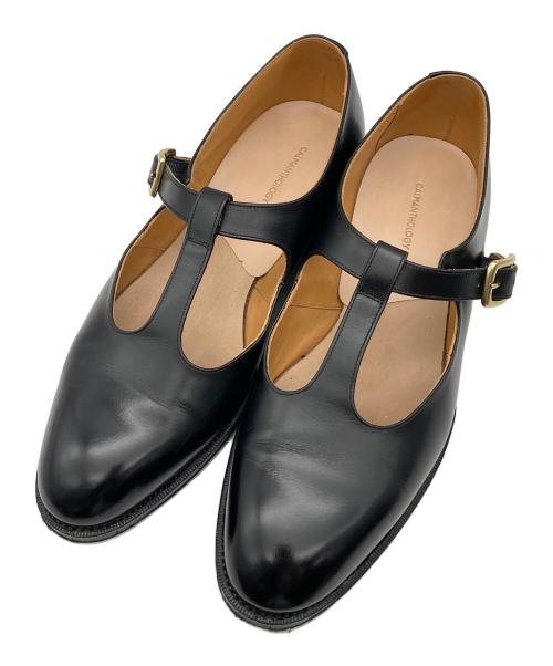 CALMANTHOLOGY（カルマンソロジー）CALMANTHOLOGY (カルマンソロジー) T.STRAP SHOE ブラック サイズ:UK8の古着・服飾アイテム