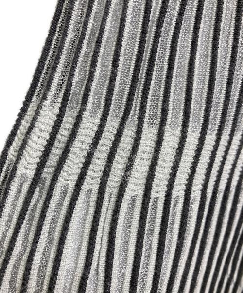 JUSGLITTY（ジャスグリッティー）JUSGLITTY (ジャスグリッティー) プリーツニットノースリーブワンピース グレー サイズ:1の古着・服飾アイテム