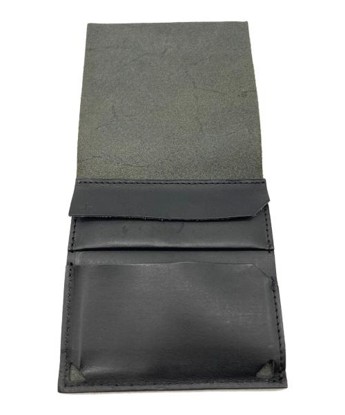 M+（エムピウ）M+ (エムピウ) レザーウォレット ブラックの古着・服飾アイテム