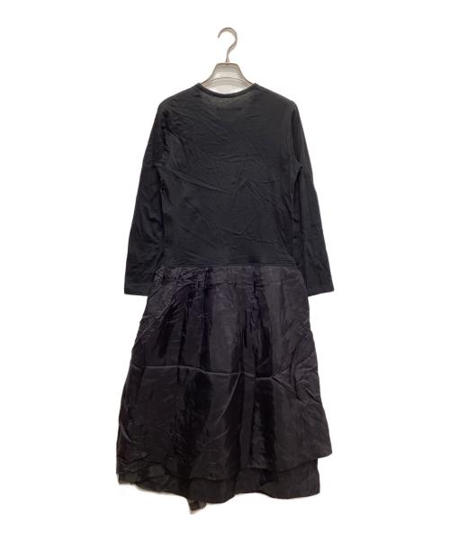 tricot COMME des GARCONS（トリココムデギャルソン）tricot COMME des GARCONS (トリココムデギャルソン) チュールレイヤードドッキングワンピース ブラック サイズ:Mの古着・服飾アイテム
