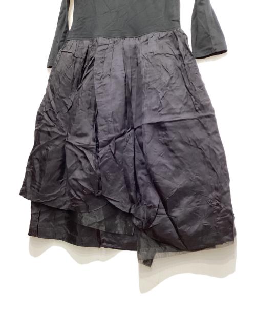 tricot COMME des GARCONS（トリココムデギャルソン）tricot COMME des GARCONS (トリココムデギャルソン) チュールレイヤードドッキングワンピース ブラック サイズ:Mの古着・服飾アイテム