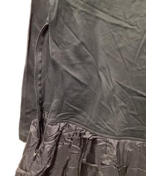 tricot COMME des GARCONS（トリココムデギャルソン）tricot COMME des GARCONS (トリココムデギャルソン) チュールレイヤードドッキングワンピース ブラック サイズ:Mの古着・服飾アイテム