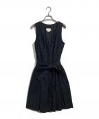 Kate Spadeケイトスペード）の古着「カットワークノースリーブワンピース」｜ブラック