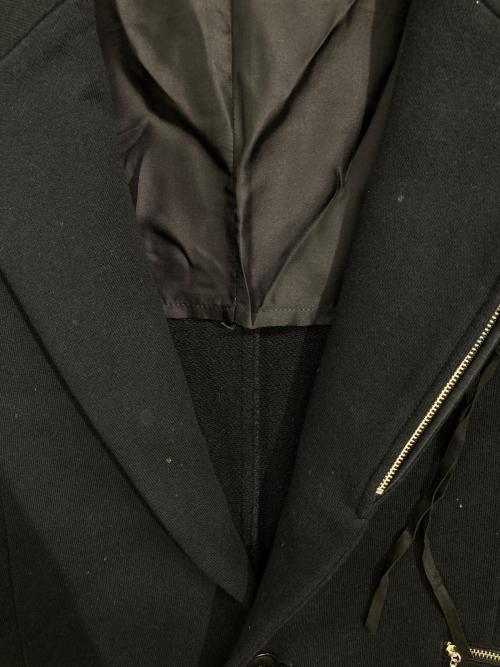 Y’s BANG ON!（ワイズ バングオン）Y’s BANG ON! (ワイズ バングオン) ジップデザイン テーラードジャケット ブラック サイズ:2の古着・服飾アイテム