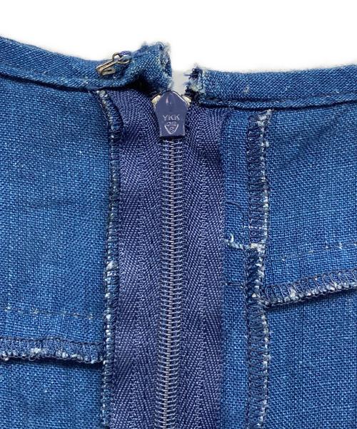 tricot COMME des GARCONS（トリココムデギャルソン）tricot COMME des GARCONS (トリココムデギャルソン) リネンノースリーブワンピース ブルー サイズ:Mの古着・服飾アイテム