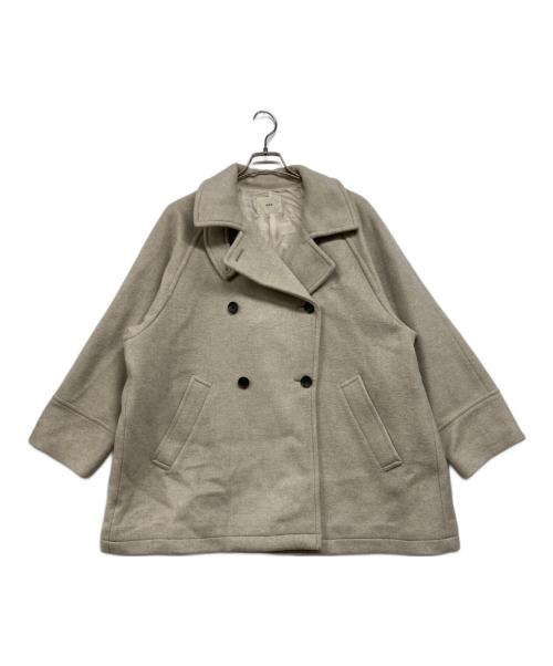 IENA（イエナ）IENA (イエナ) 二重織シャルム オーバーコートカラー アイボリー サイズ:Mの古着・服飾アイテム