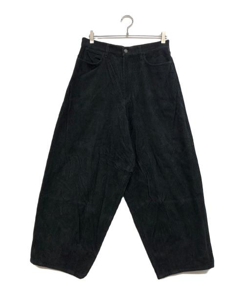 LAD MUSICIAN（ラッドミュージシャン）LAD MUSICIAN (ラッドミュージシャン) コーデュロイワイドパンツ ブラック サイズ:44の古着・服飾アイテム