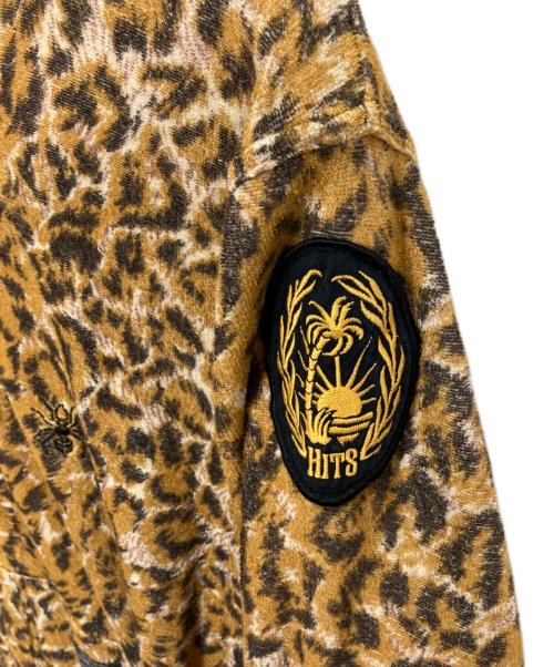 NEIGHBORHOOD（ネイバーフッド）NEIGHBORHOOD (ネイバーフッド) レオパードパイルジップパーカー ブラック×イエロー サイズ:Lの古着・服飾アイテム