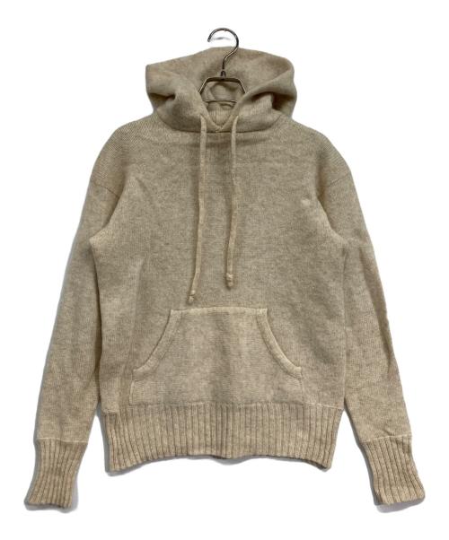 45rpm（45アールピーエム）45rpm (45アールピーエム) ニットパーカー ベージュ サイズ:2の古着・服飾アイテム
