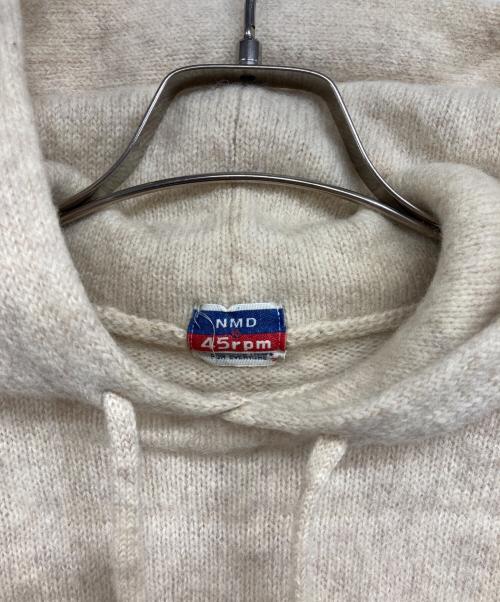 45rpm（45アールピーエム）45rpm (45アールピーエム) ニットパーカー ベージュ サイズ:2の古着・服飾アイテム