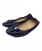 Salvatore Ferragamoサルヴァトーレ フェラガモ）の古着「My JOY フラットシューズ」｜ネイビー