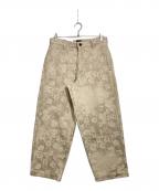 PAUL SMITH×LEEポールスミス×リー）の古着「ジャカード テーパード トラウザーズ」｜ベージュ