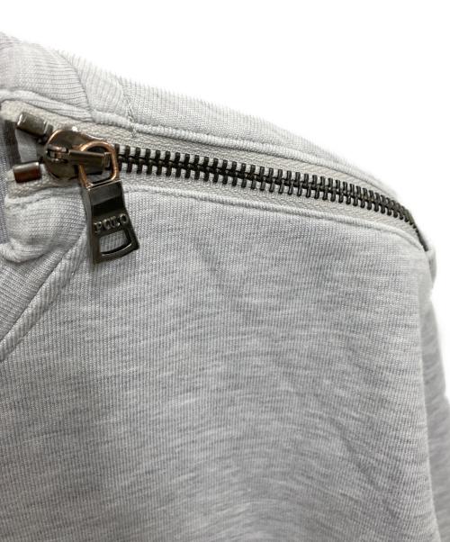 POLO RALPH LAUREN（ポロ・ラルフローレン）POLO RALPH LAUREN (ポロ・ラルフローレン) ショルダージップワイドスウェット グレー サイズ:XSの古着・服飾アイテム