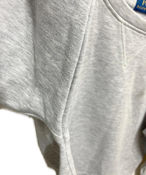 POLO RALPH LAUREN（ポロ・ラルフローレン）POLO RALPH LAUREN (ポロ・ラルフローレン) ショルダージップワイドスウェット グレー サイズ:XSの古着・服飾アイテム