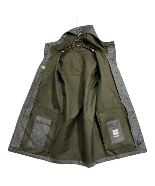 M.I.D.A.（ミダ）M.I.D.A. (ミダ) Bonding Hooded Coat グレー サイズ:46の古着・服飾アイテム