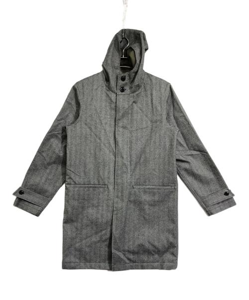 M.I.D.A.（ミダ）M.I.D.A. (ミダ) Bonding Hooded Coat グレー サイズ:46の古着・服飾アイテム